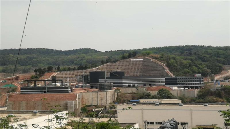 成都中心城区餐厨垃圾无害化处理边坡支护工程竣工