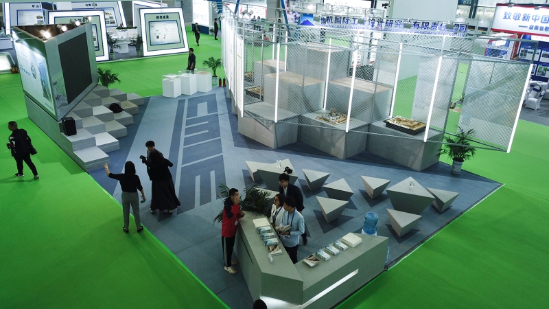 2019筑博会中机国际精彩亮相，省长许达哲亲临展位参观调研