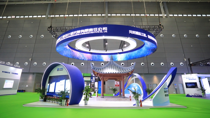 新材料仿古建筑首次亮相！中机国际参加2021年中国筑博会