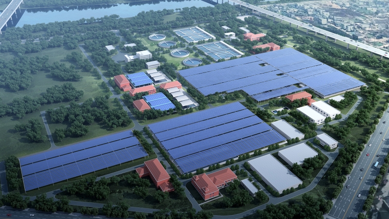 花桥9.6MWp污水处理厂光伏发电项目