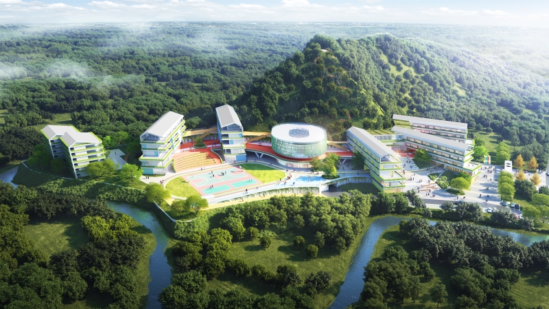 游嬉台，彩虹环，育人山房似家还——张家界市特殊教育学校易址新建项目