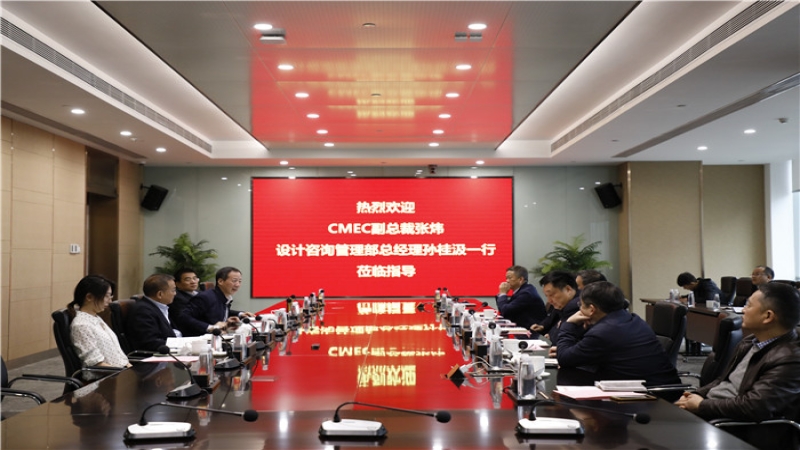 CMEC副总裁张炜一行调研中机国际